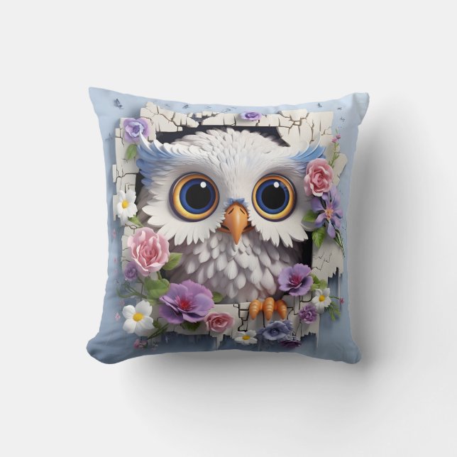3D owl pillow Kissen (Vorderseite)