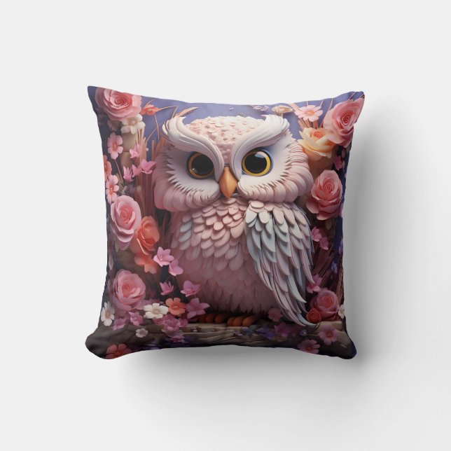 3D owl pillow Kissen (Vorderseite)