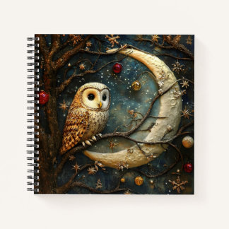 3D Owl Spirale Notebook Notizbuch