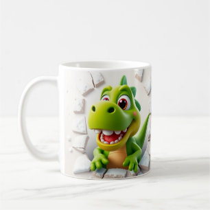 3D-Packung mit niedlicher Dinosaurier-Tasse, Packu Kaffeetasse