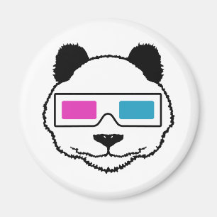 3D Panda Magnet