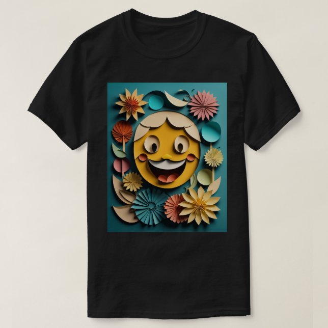 3D Paper Art Design T - Shirt (Design vorne)