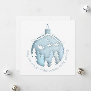 3D-Papier-Ornament Feiertagskarte