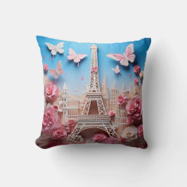 3D Paris pillow Kissen