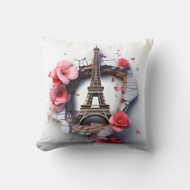 3D Paris pillow Kissen (Vorderseite)