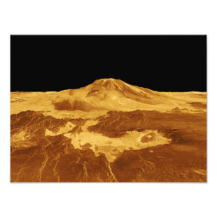 3D-Perspektive Maat Mons auf der Venus Fotodruck
