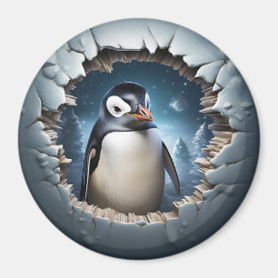 3D Pinguin Escape Magnet