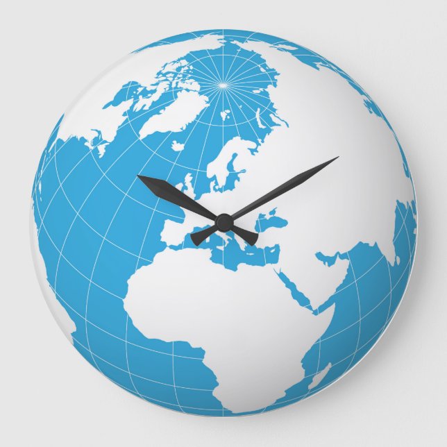 3D-Planetenuhr Große Wanduhr (Vorderseite)