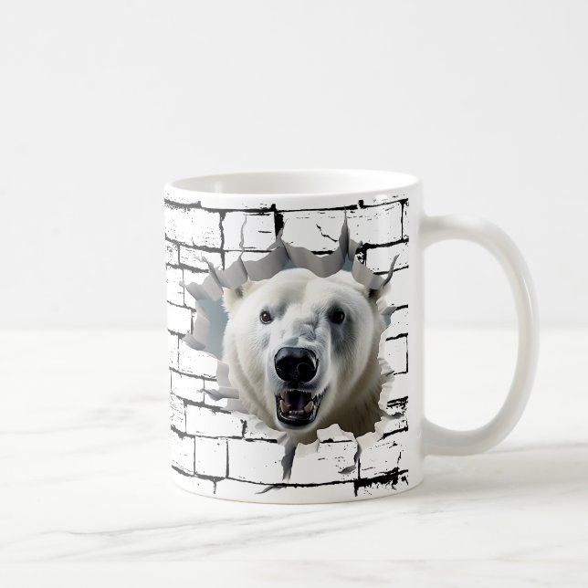 3D Polar Bear Wall Break - The Restaurant Kaffeetasse (Rechts)