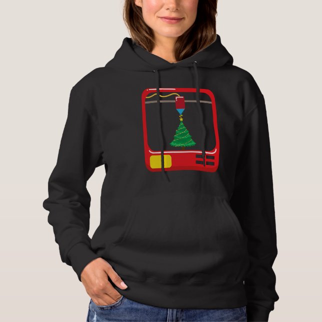 3D Printing Christmas Tree Merry Christmas 3D Prin Hoodie (Vorderseite)