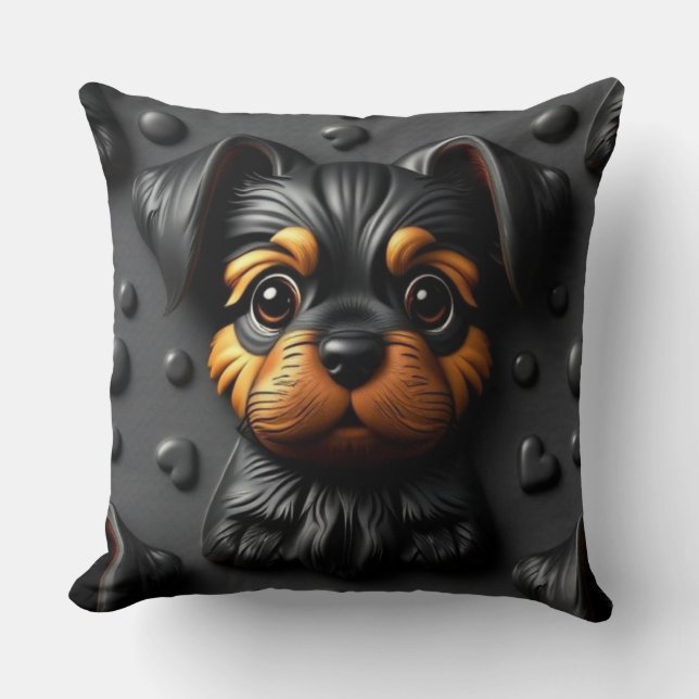 3D Puppy Pillow Kissen (Vorderseite)