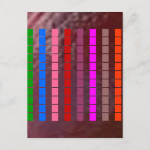 3D Pure Gold in Regenbogenmuster Postkarte