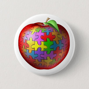 3D Puzzlespiel Apple Button