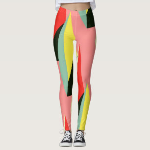3D Pyramiden: Retro Geometric Vintag. Leggings