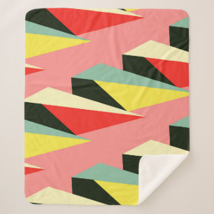3D Pyramiden: Retro Geometric Vintag. Sherpadecke