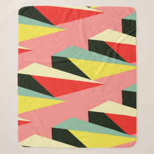 3D-Pyramiden: Retro-geometrische Vintage-Elemente. Sherpadecke
