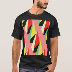 3D-Pyramiden: Retro-geometrische Vintage-Elemente. T-Shirt