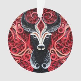 3d Quill Paper Art Deer Ornament