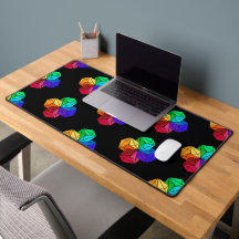 3D-Rainbow-Cube-Dreiecke in Schwarz