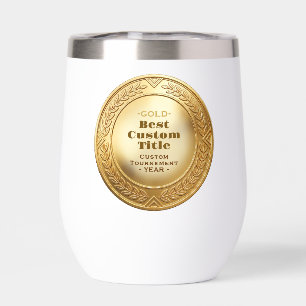 3D realistische Goldmedaille, anpassbare Auszeichn