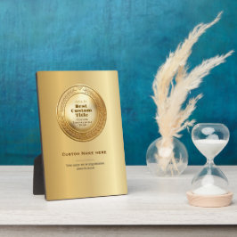 3D realistische Goldmedaille, anpassbare Auszeichn Fotoplatte