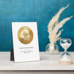 3D realistische Goldmedaille, anpassbare Auszeichn Fotoplatte