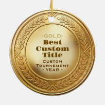 3D realistische Goldmedaille, anpassbare Auszeichn