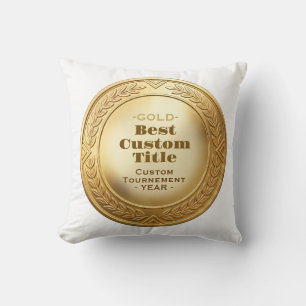 3D realistische Goldmedaille, anpassbare Auszeichn Kissen