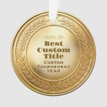 3D realistische Goldmedaille, anpassbare Auszeichn