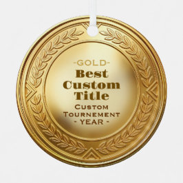 3D realistische Goldmedaille, anpassbare Auszeichn Ornament Aus Metall