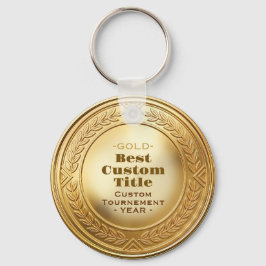 3D realistische Goldmedaille, anpassbare Auszeichn Schlüsselanhänger