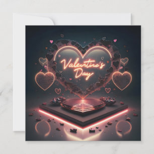 3d Rendering mit Text Happy Valentine's Day Feiertagskarte