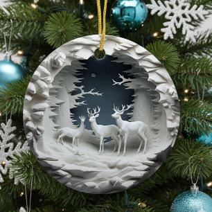 3D Rentier Weihnachtsschmuck