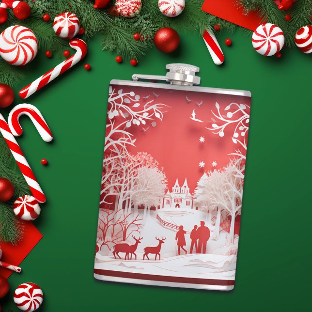 3D-Rentiere und Menschen in Village Flachmann (Von Creator hochgeladen)