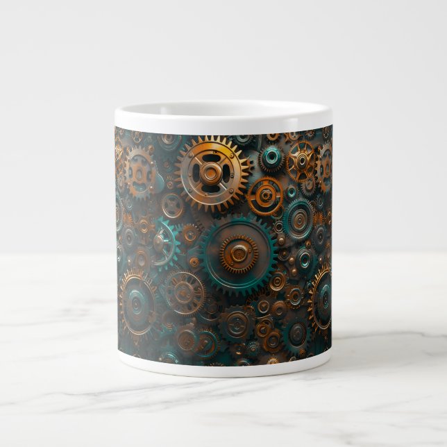 3D Retro Sprockets Jumbo TASSE (Vorderseite)