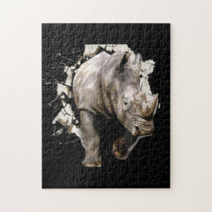 3d Rhino - African Safari Animal Rhinoceros Puzzle
