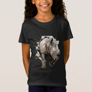 3d Rhino - African Safari Animal Rhinoceros T-Shirt