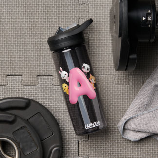 3D-Rosa-Ballon-Buchstabe-A-CamelBak-Wasserflasche Trinkflasche
