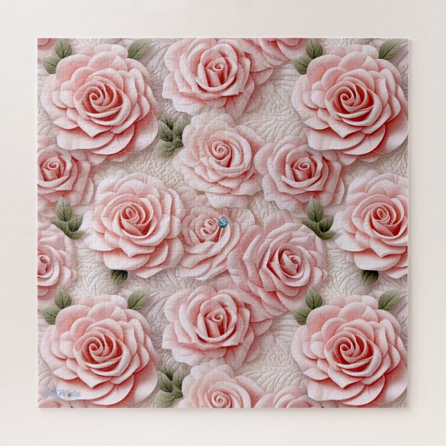 3D-Rosa Rosa Puzzle (Horizontal)