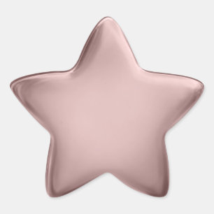 3D-Roségoldfolien-Auszeichnungsmedaille Stern Stern-Aufkleber