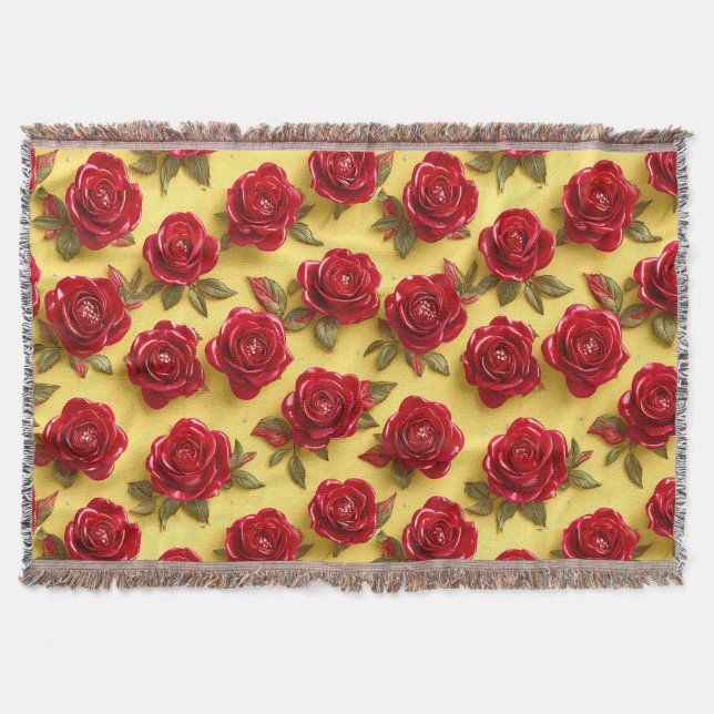 3D-rote Rose Decke (Vorderseite)