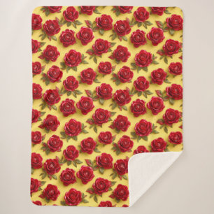 3D-rote Rose Sherpadecke