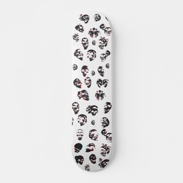3D-Schädel: Individuelles Skateboard (Vorne)