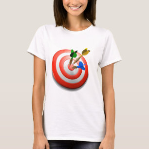 3D schießt Bullaugen-T-Shirt T-Shirt