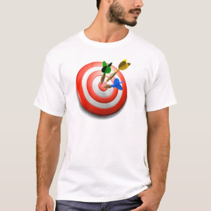 3D schießt Bullaugen-T-Shirt T-Shirt