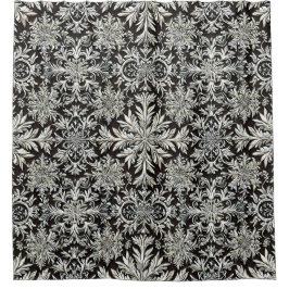 3D-Schneeflocken Duschvorhang