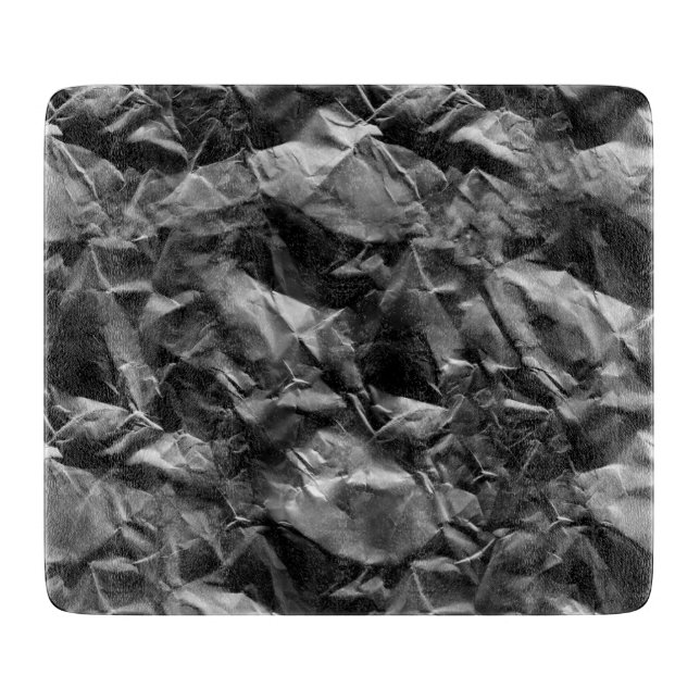 3d Schwarz-Rough Textur Papier Muster Schneidebrett (Vorderseite)