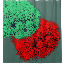 3D SIEHT GALAXY AUS! DUSCHVORHANG