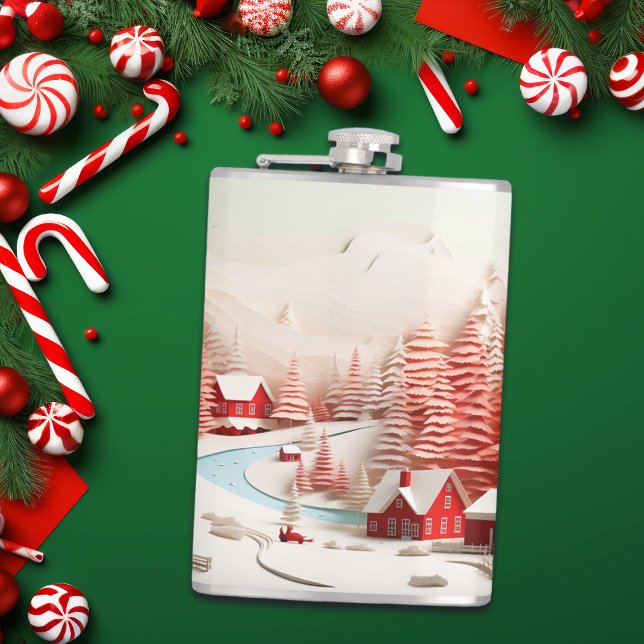 3D Skandinavische Winterlandschaft Flachmann (Von Creator hochgeladen)