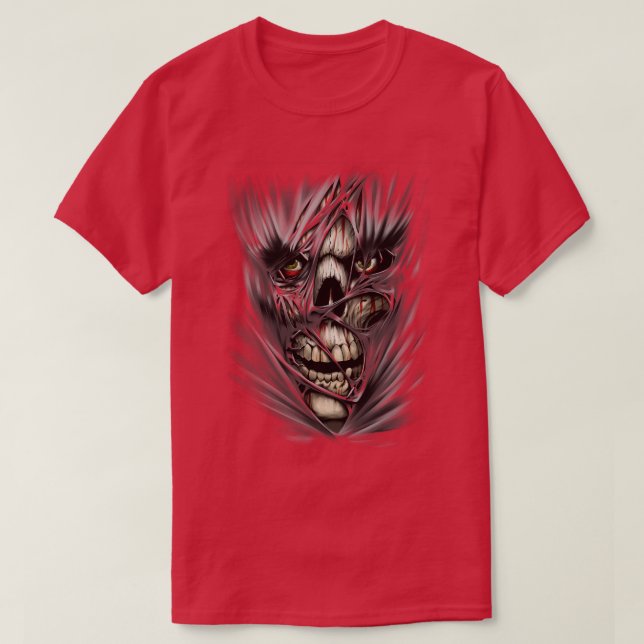 3D-Skull T-Shirt (Design vorne)